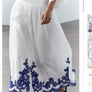 Contrast Embroidered Skirt ZW Collection